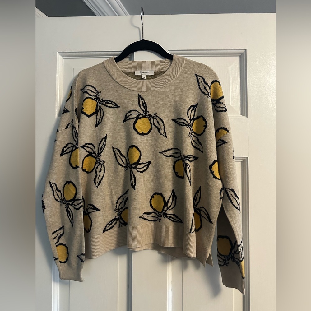 Madewell sweater long sleeve with print
